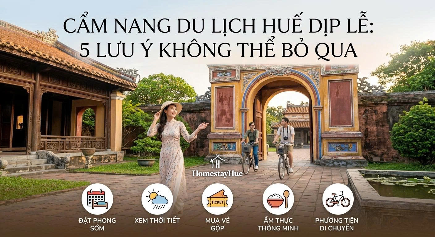 Cẩm nang du lịch Huế dịp lễ: 5 lưu ý không thể bỏ qua