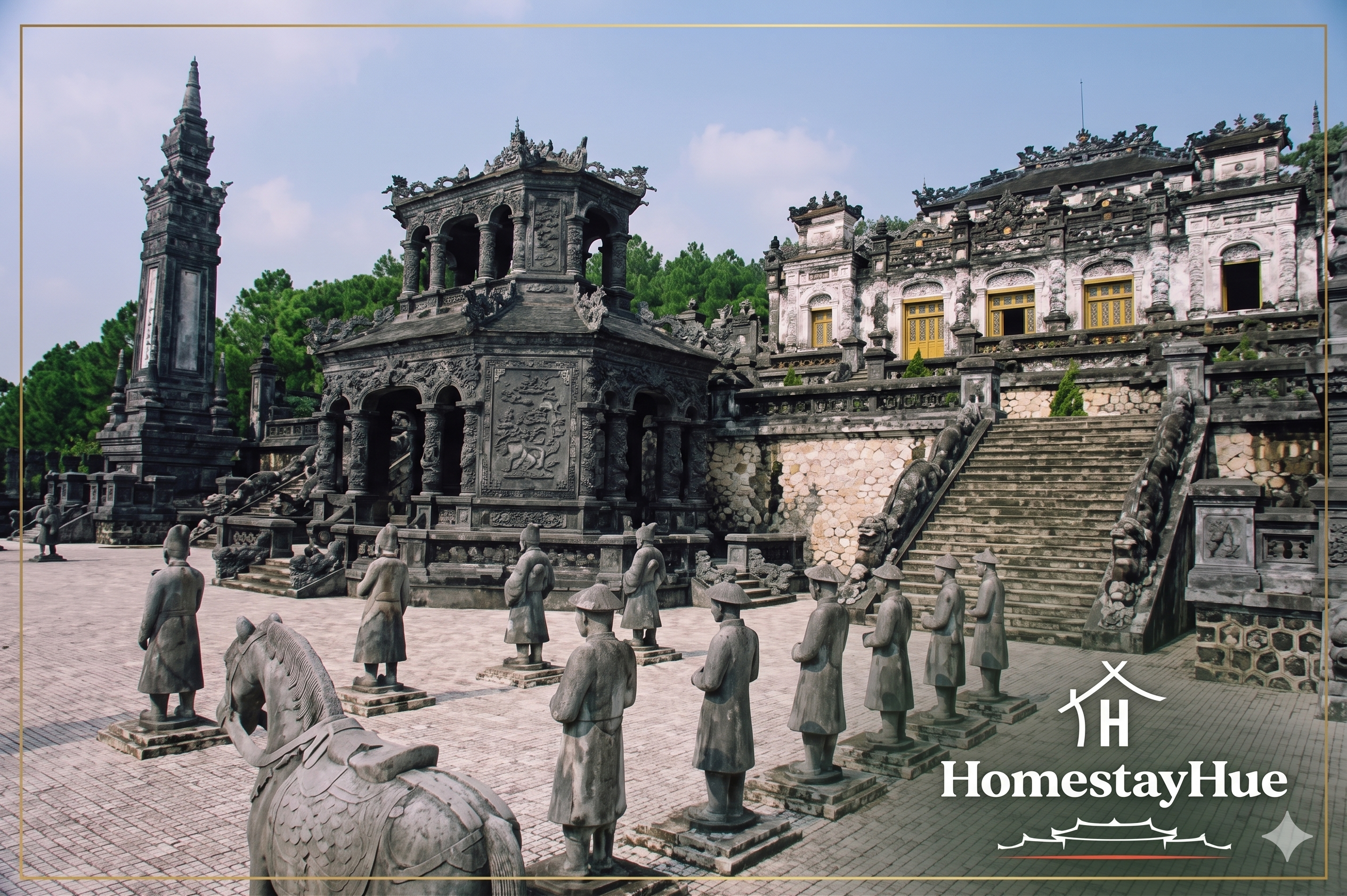 Lăng Khải Định: Tuyệt Tác Kiến Trúc Khảm Sành Sứ Tại Huế