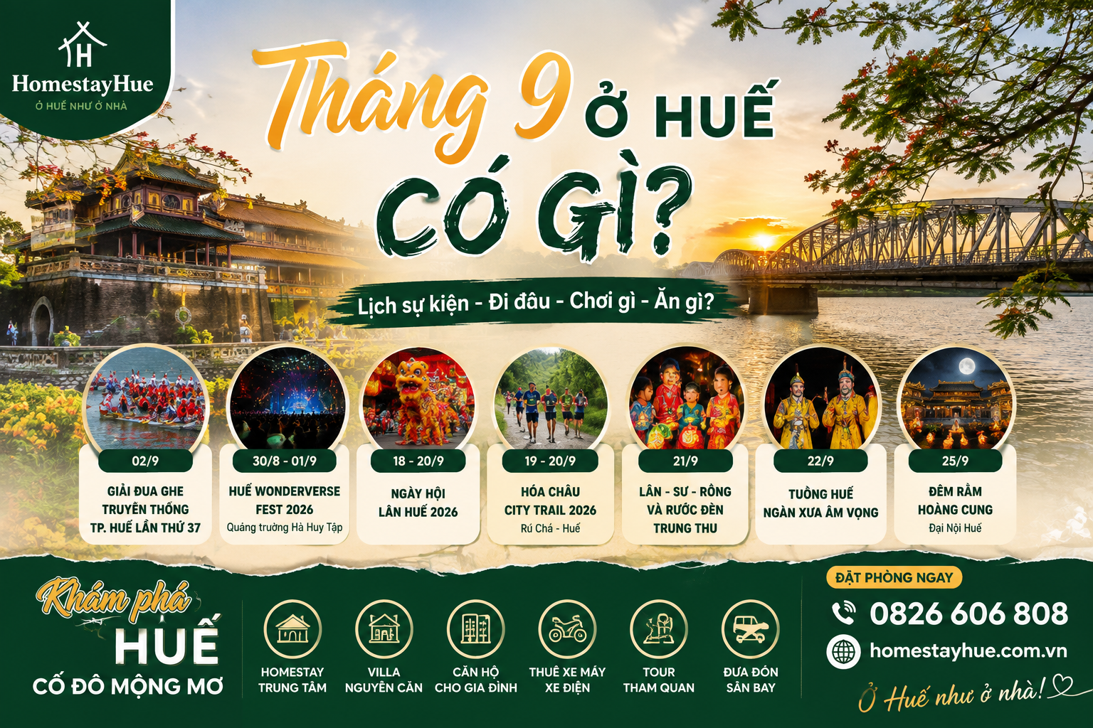 Du Lịch Huế Tháng 9/2026 Có Gì? Chơi Gì, Ăn Gì?