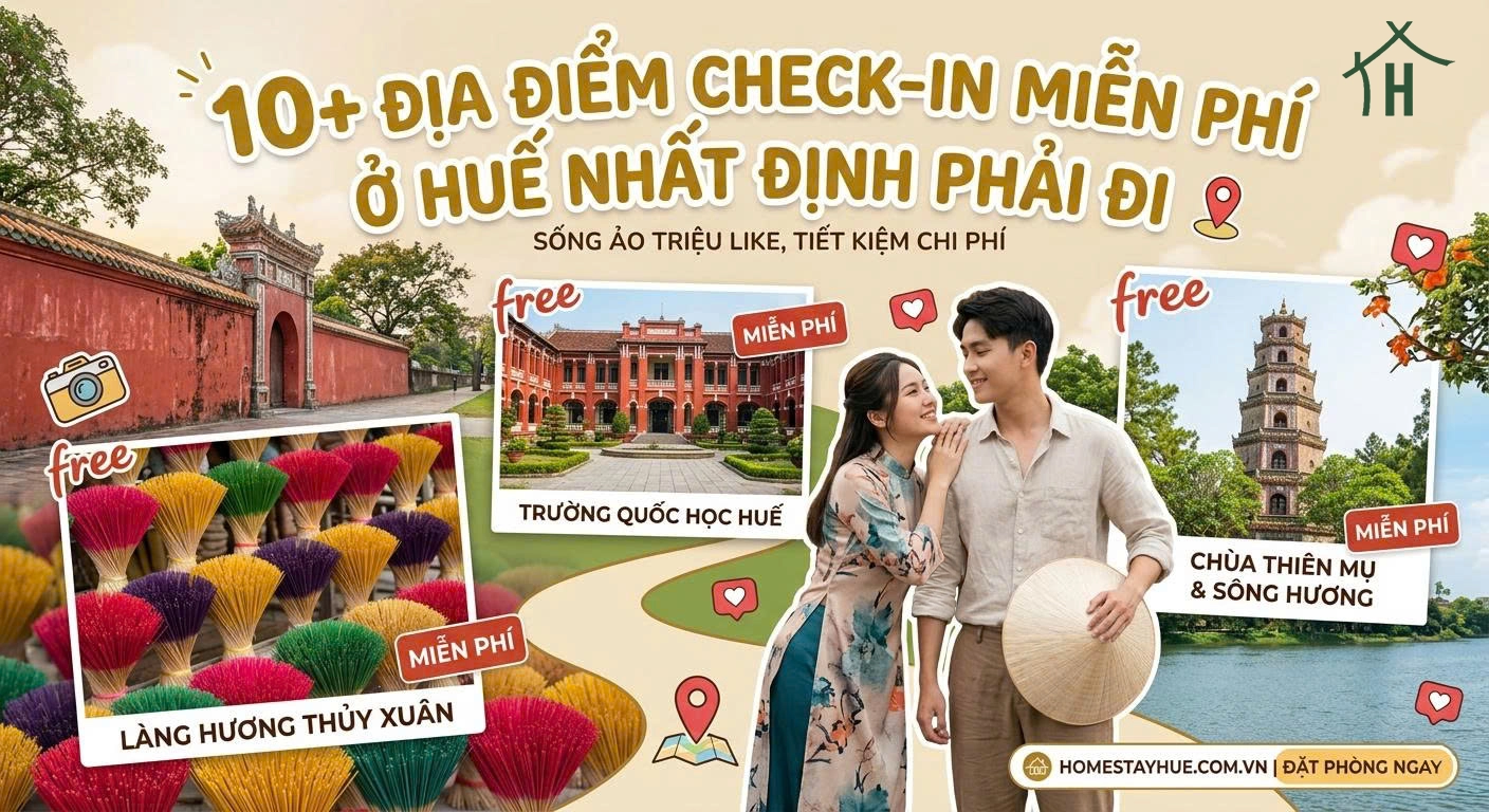 10+ địa điểm check-in miễn phí ở Huế nhất định phải đi