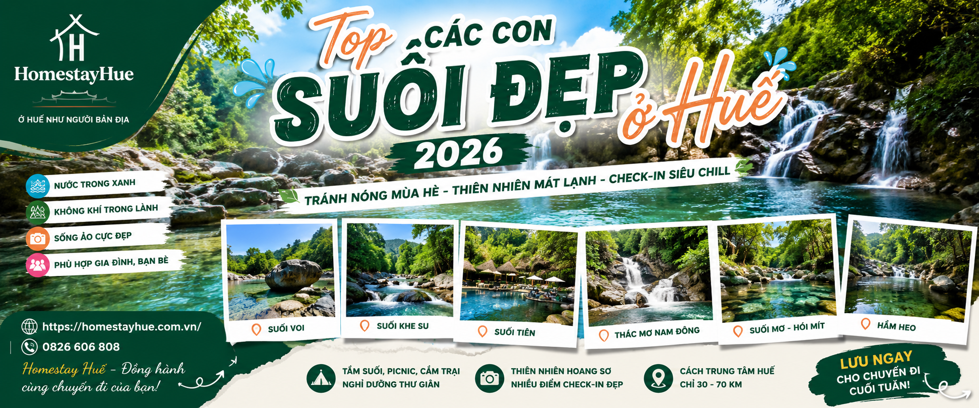 Top Các Con Suối Đẹp Ở Huế 2026