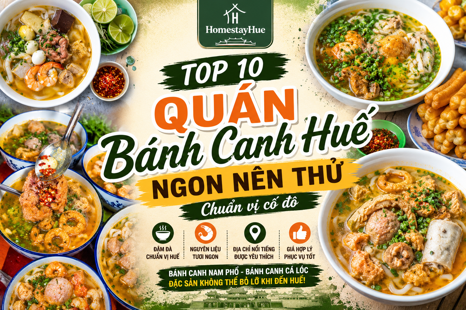 Top 10 Quán Bánh Canh Huế Ngon Nên Thử
