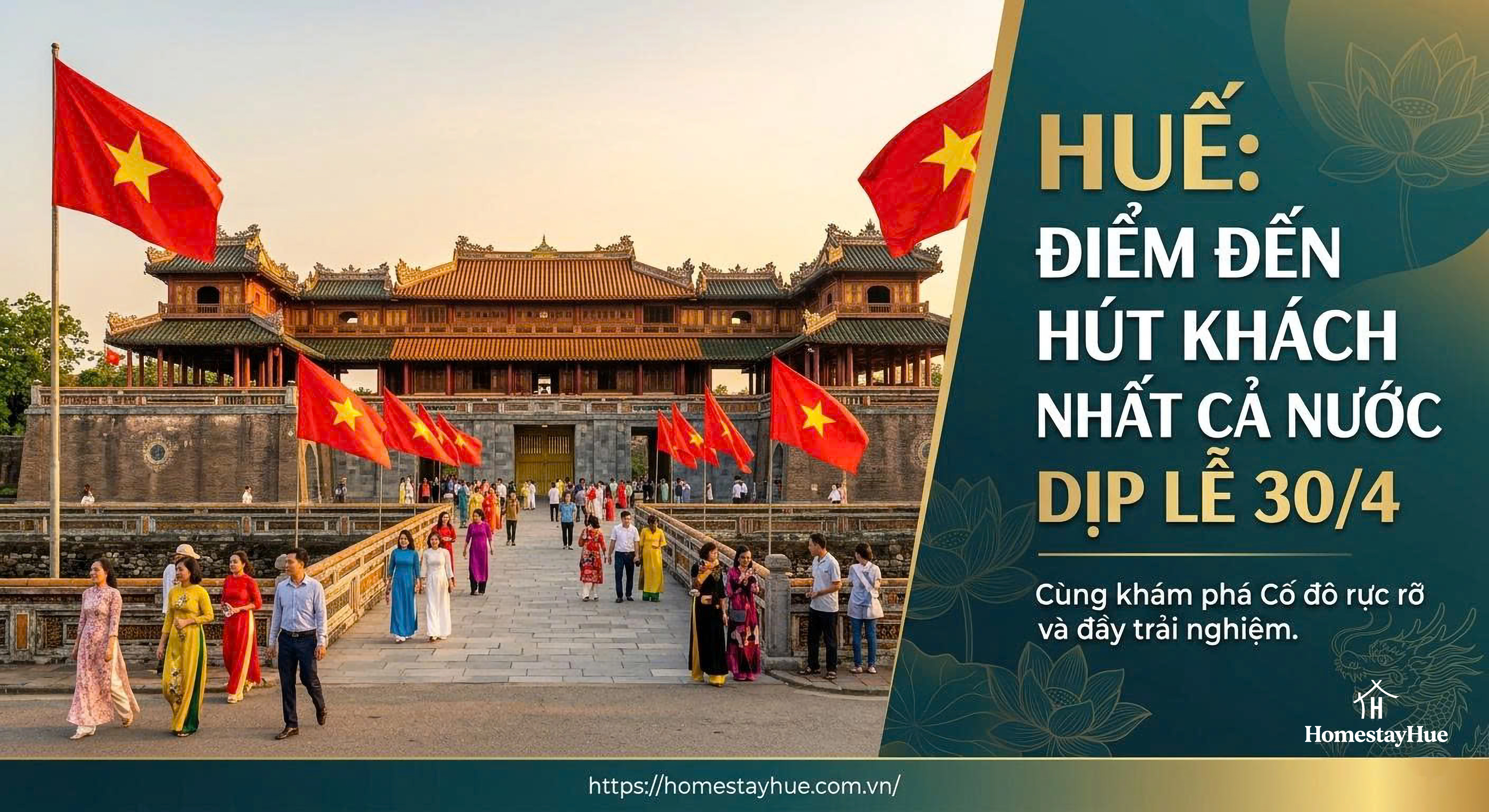 Huế: Điểm đến hút khách nhất cả nước dịp lễ 30/4