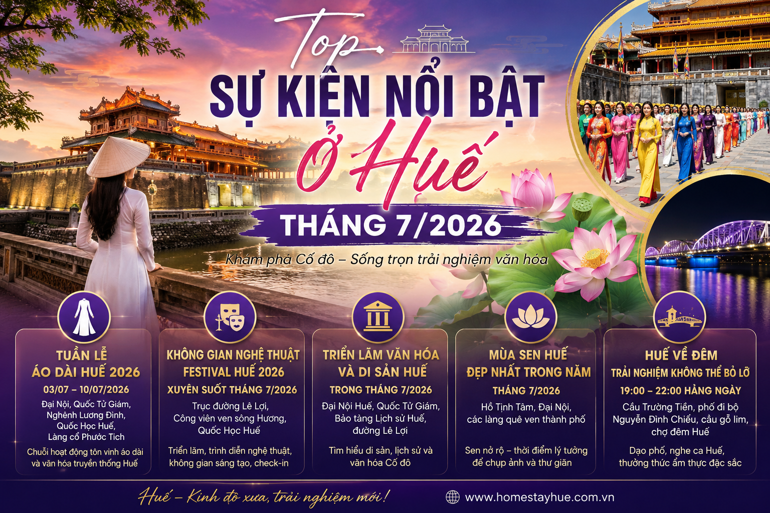 Top Sự Kiện Nổi Bật Ở Huế Tháng 7/2026