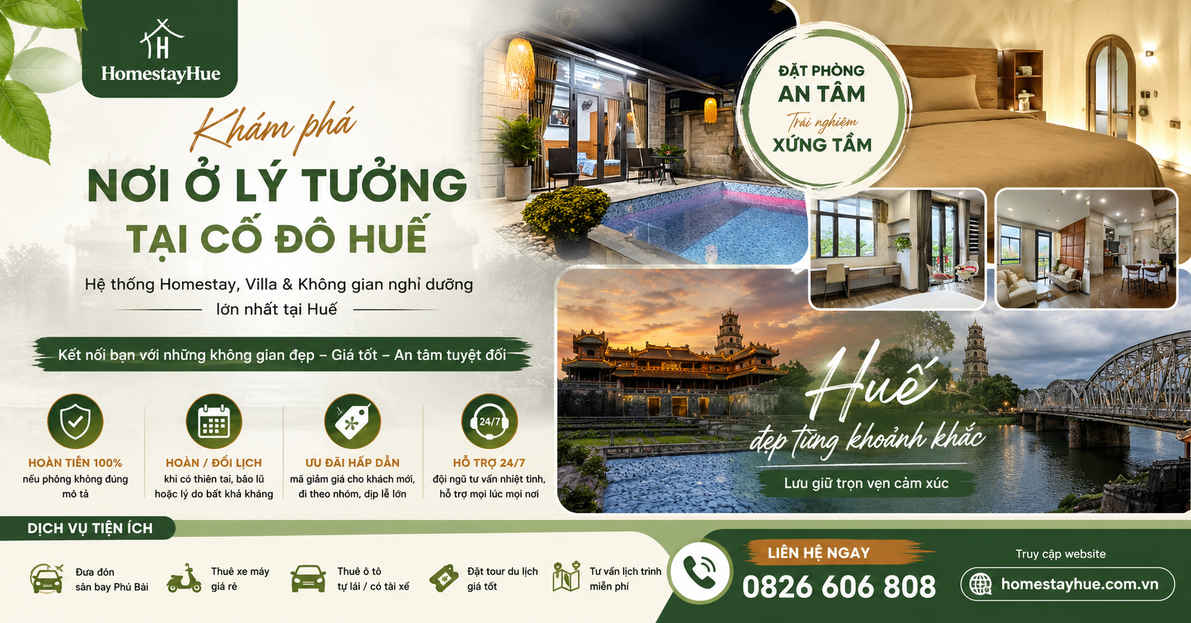 Homestay Huế – Đặt Phòng An Tâm, Giá Tốt, Hỗ Trợ 24/7 Tại Cố Đô