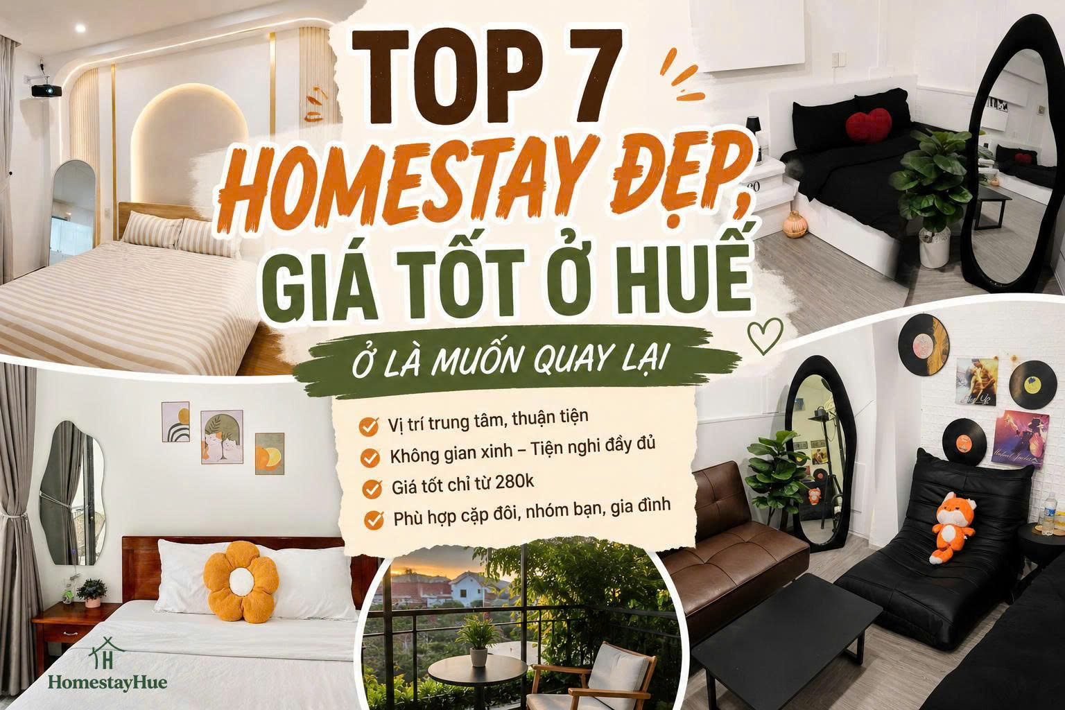 Top 7 Homestay Đẹp, Giá Tốt Ở Huế Đáng Trải Nghiệm