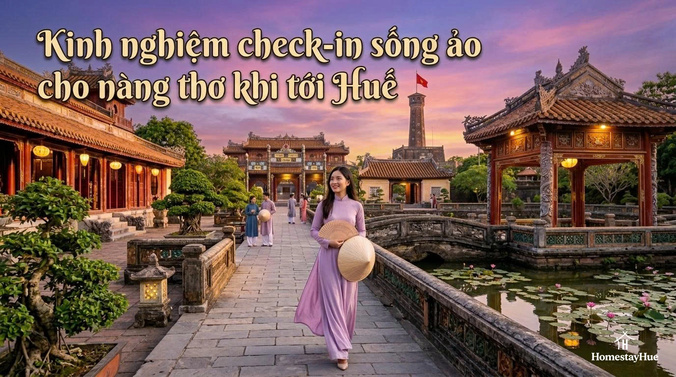 Kinh nghiệm check-in sống ảo cho nàng thơ khi tới Huế