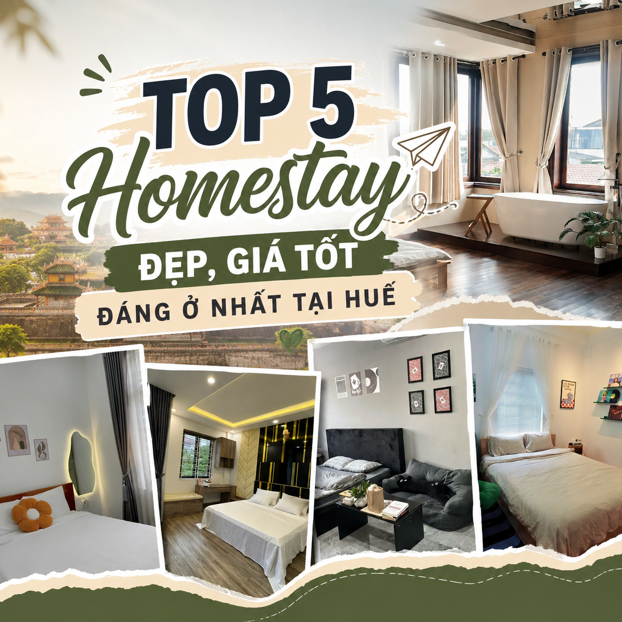 Top 5 Homestay Đẹp, Giá Tốt Đáng Ở Nhất Tại Huế