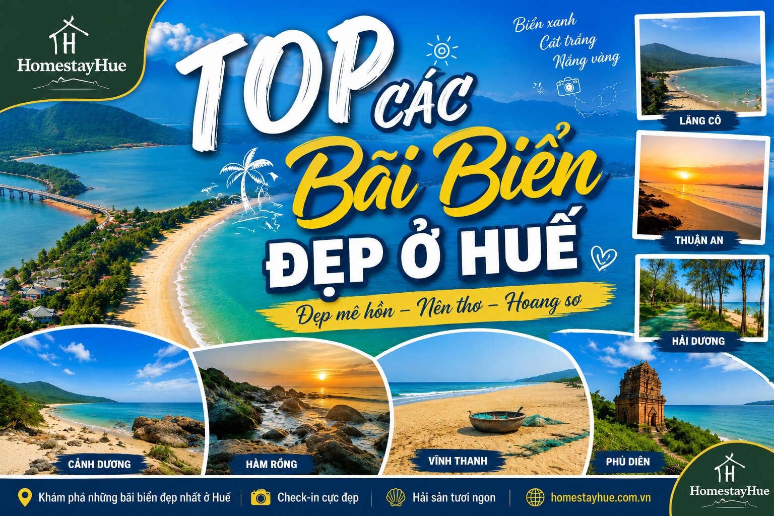 Top Các Bãi Biển Đẹp Ở Huế Không Thể Bỏ Lỡ