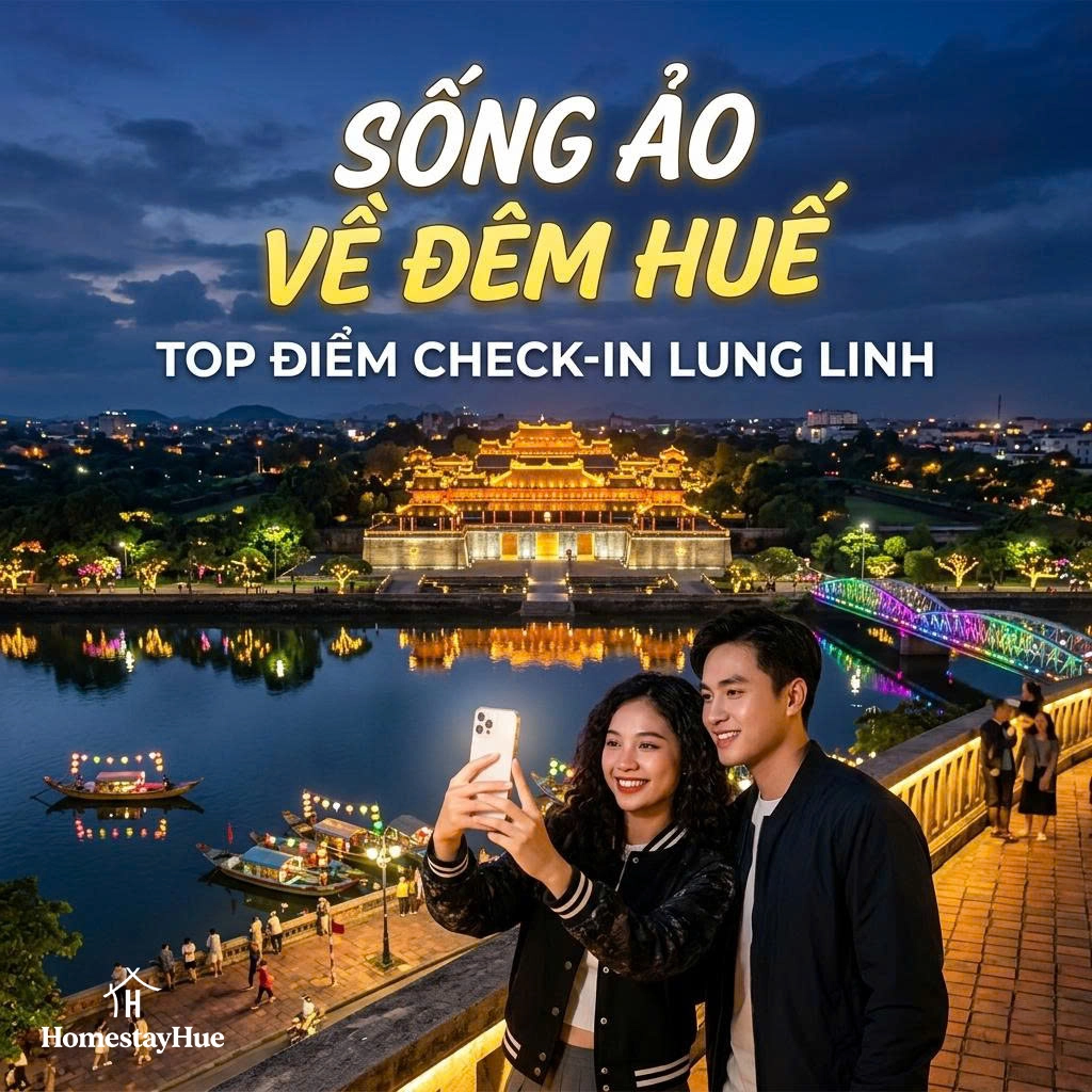 Sống Ảo Về Đêm Huế: Top Điểm Check-in Lung Linh