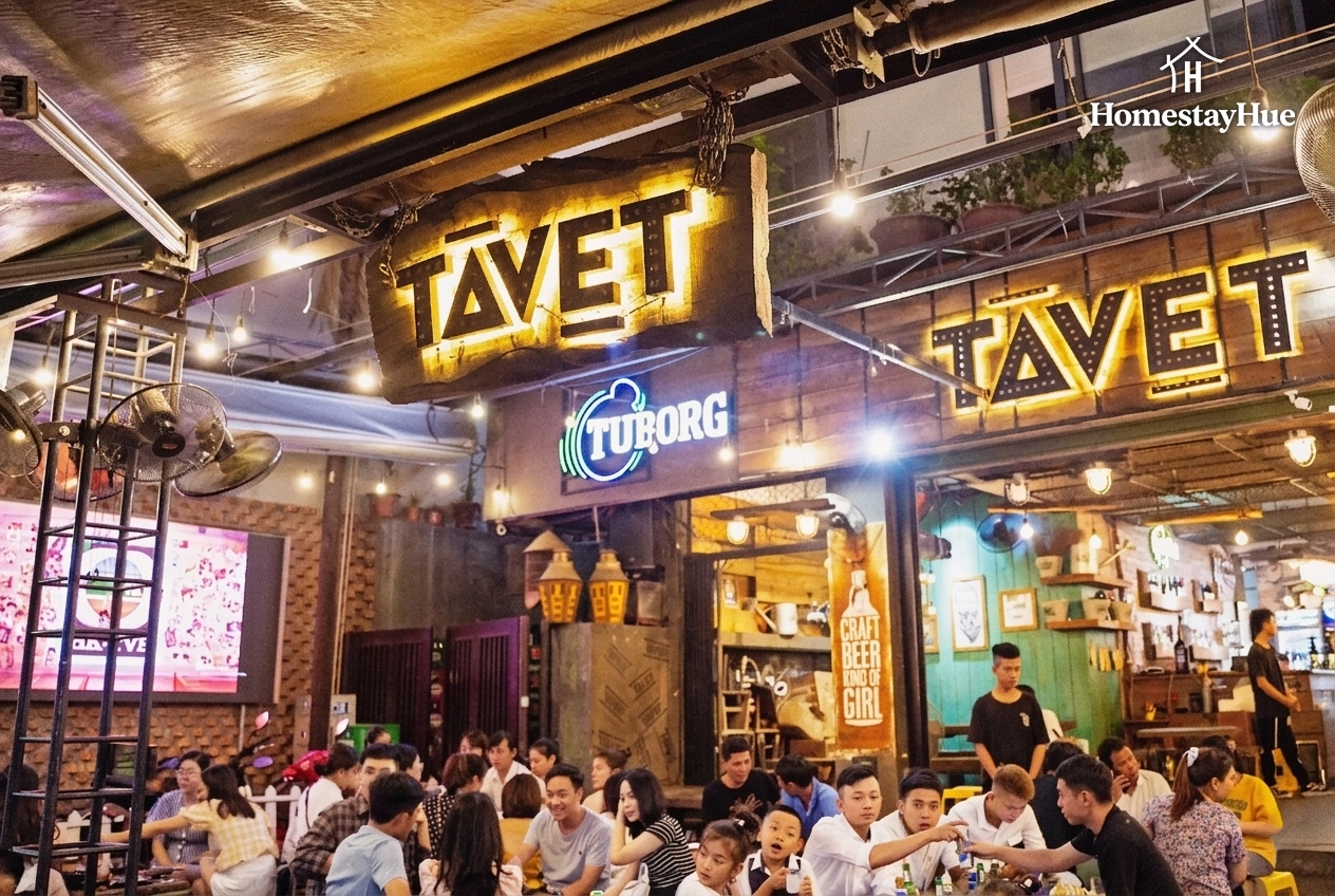 Top  quán nhậu và địa điểm vui chơi náo nhiệt nhất ở Huế