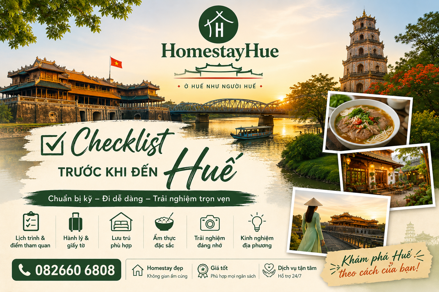 Checklist Trước Khi Đến Huế Chi Tiết Từ A-Z